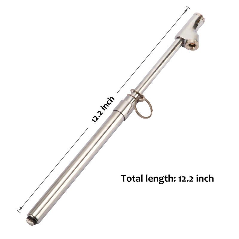 MEASUREMAN Heavy Duty Dual Head Truck Tire Gauge, Solid Brass Body, Aluminum Slide, with Hook, Range 10-150psi - Image 5